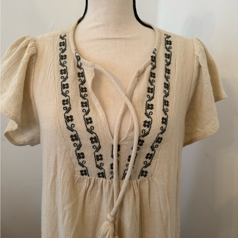 Anthropologie Stacey Embroidered Tunic Dress Large - Picture 6 of 8